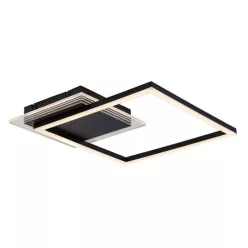   RÁBALUX 71370 OTTAVIA Modern LED Mennyezeti Lámpa Fekete IP20