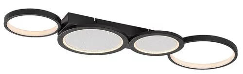RÁBALUX 71379 ARANIS Modern LED Mennyezeti Lámpa Fekete IP20