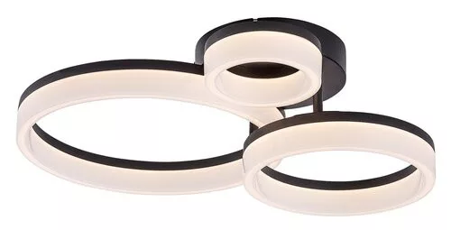 RÁBALUX 71385 AMILIA Modern LED Mennyezeti Lámpa Fekete IP20
