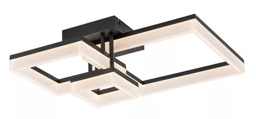 RÁBALUX 71386 AMILIA Modern LED Mennyezeti Lámpa Fekete IP20