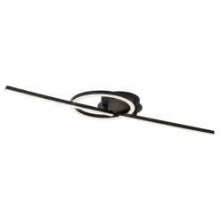   RÁBALUX 71395 TWISTERRA Modern LED Mennyezeti Lámpa Fekete IP20