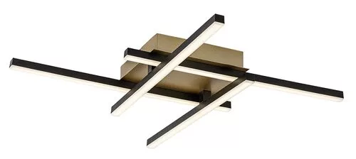 RÁBALUX 71398 DEMIR Modern LED Mennyezeti Lámpa Fekete/ Arany IP20