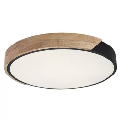   RÁBALUX 71416 MAPLE2 Kerek Mennyezeti Lámpa Matt Fekete IP20