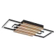 RÁBALUX 71456 NOXELLE Modern LED Mennyezeti Lámpa Matt Fekete/ Tölgy IP20