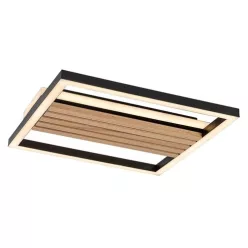   RÁBALUX 71457 NOXELLE Modern LED Mennyezeti Lámpa Matt Fekete/ Tölgy IP20
