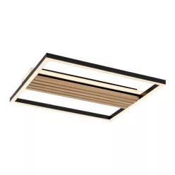   RÁBALUX 71458 NOXELLE Modern LED Mennyezeti Lámpa Matt Fekete/ Tölgy IP20