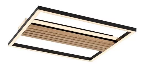 RÁBALUX 71458 NOXELLE Modern LED Mennyezeti Lámpa Matt Fekete/ Tölgy IP20