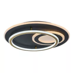  RÁBALUX 71466 BRANTIEL Modern LED Mennyezeti Lámpa Fekete/ Arany IP20