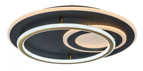 RÁBALUX 71466 BRANTIEL Modern LED Mennyezeti Lámpa Fekete/ Arany IP20