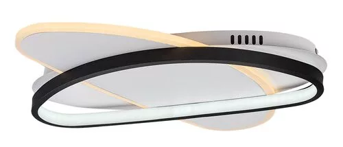 RÁBALUX 71469 BRANTIEL Modern LED Mennyezeti Lámpa Fekete/ Fehér IP20