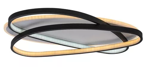 RÁBALUX 71470 BRANTIEL Modern LED Mennyezeti Lámpa Fekete/ Fehér IP20