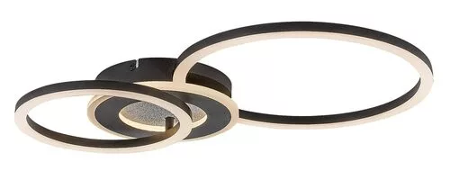 RÁBALUX 71485 LUREO Modern LED Mennyezeti Lámpa Matt Fekete IP20