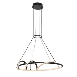   RÁBALUX 72022 MENAZI Modern Led Függesztett Lámpa Fekete IP20