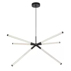   RÁBALUX 72168 NIVARO Modern Led Függesztett Lámpa Fekete IP20