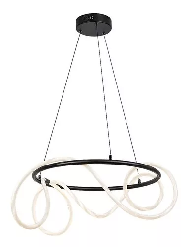 RÁBALUX 72191 MONTEMA Modern Led Függesztett Lámpa Fekete IP20