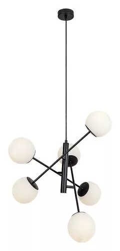 RÁBALUX 72194 MEDUZA Többágú Függesztett Lámpa Matt Fekete E14 IP20