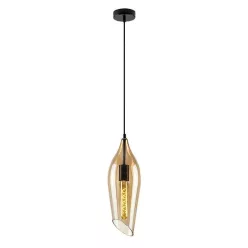   RÁBALUX 72201 BELLINI Vintage Függesztett Lámpa Borostyán E27 IP20