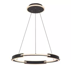   RÁBALUX 72229 SINDRI Modern Led Függesztett Lámpa Fekete IP20
