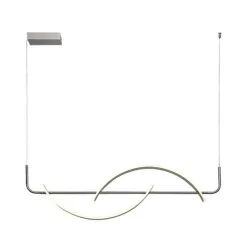   RÁBALUX 72233 JARNELLE Modern Led Függesztett Lámpa Szatin Króm IP20