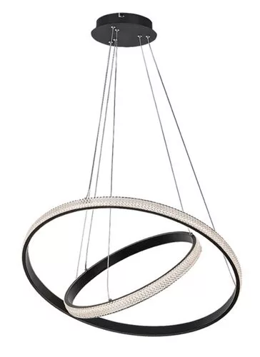 RÁBALUX 72259 GRETE Modern Led Függesztett Lámpa Fekete IP20