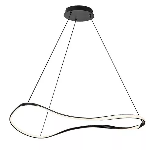 RÁBALUX 72266 MIROSSI Modern Led Függesztett Lámpa Fekete IP20