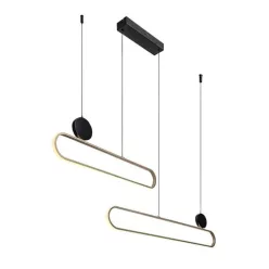   RÁBALUX 72268 CIRCADO Modern Led Függesztett Lámpa Fekete/ Arany IP20
