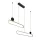 RÁBALUX 72268 CIRCADO Modern Led Függesztett Lámpa Fekete/ Arany IP20