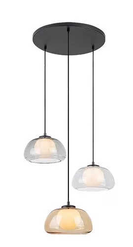 RÁBALUX 72276 ELOWEN Többágú Függesztett Lámpa Fekete G9 IP20