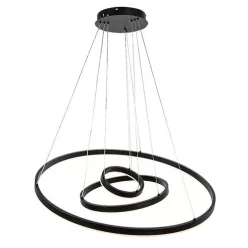   RÁBALUX 72306 ISAURE Modern Led Függesztett Lámpa Fekete IP20
