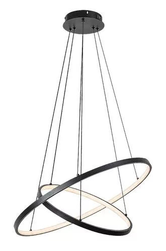 RÁBALUX 72345 BELIZA Modern Led Függesztett Lámpa Fekete IP20