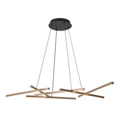  RÁBALUX 72369 SEVERINE Modern Led Függesztett Lámpa Fekete/ Arany IP20