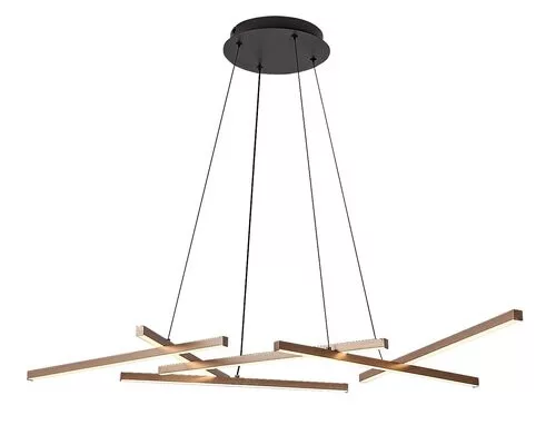 RÁBALUX 72369 SEVERINE Modern Led Függesztett Lámpa Fekete/ Arany IP20