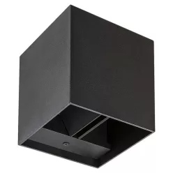   RÁBALUX 7396 SOLIN Modern Kültéri Fali Lámpa Matt Fekete G9 IP44