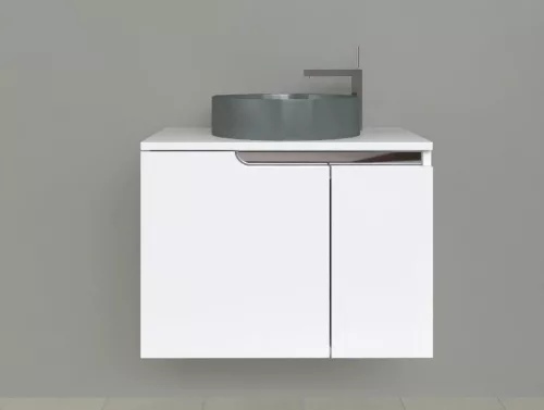 Piramida EURIDIKA fali fürdőszobabútor - mosdópult mosdó nélkül -2 ajtós - 75 x 48 x 53 cm
