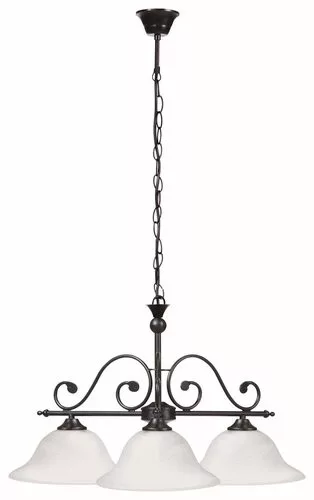 RÁBALUX 7773 DOROTHEA Klasszikus Csillár Matt Fekete E27 IP20