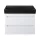 TMP SHARP 80 fali fürdőszobabútor - CeraStyle SHARP FEKETE mosdóval - 80 x 48 cm