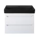 TMP SHARP 80 fali fürdőszobabútor - CeraStyle SHARP FEKETE mosdóval - 80 x 48 cm
