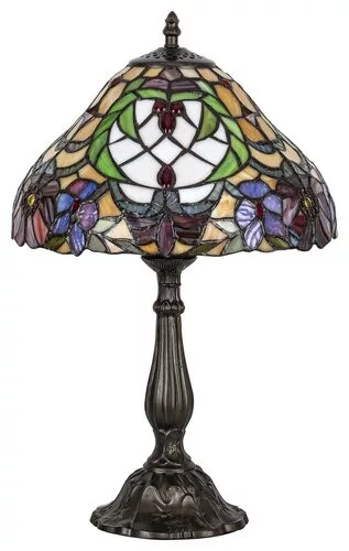 Rábalux 8090 Mirella Tiffany asztali lámpa bronz E27 IP20