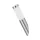 RÁBALUX 8261 INOX TORCH Modern Kültéri Fali Lámpa Szatin Króm E27 IP44
