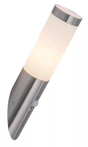 RÁBALUX 8266 INOX TORCH Modern Kültéri Fali Lámpa Szatin Króm E27 IP44