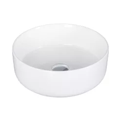   Eros SIMPLE 8 - PULTRA ültethető - Top Counter - porcelán mosdó - MATT FEHÉR - 36 x 36 x 13 cm
