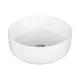 Eros SIMPLE 8 - PULTRA ültethető - Top Counter - porcelán mosdó - MATT FEHÉR - 36 x 36 x 13 cm