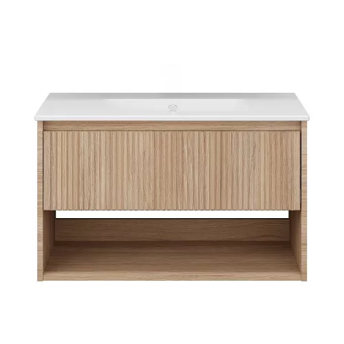 TMP SLIM STRIPE 60 fali függesztett fürdőszobabútor - SKY E-8099-60 porcelán mosdóval - 61 x 46 cm