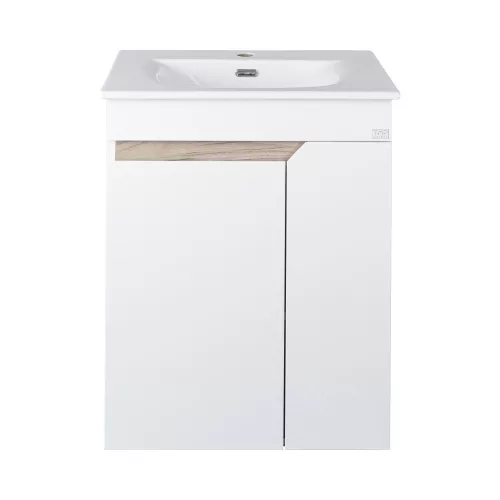 TMP VISION LONG 60 fali függesztett fürdőszobai bútor - SKY E-8099-60 mosdóval- 61 x 46 x 74 cm
