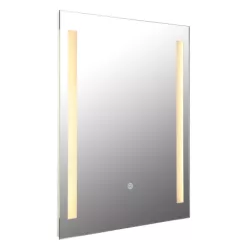   Globo 84032 Tükör, króm, szatírozott üveg, érintéses be-/ki kapcsolás, fokozatmentes érintéses dimmer, memória funkció, IP44, SzxM: 500x610mm, Mélység: 25mm, tartozék: LED 12W 230V, 280-1200lm forrás, 100-650lm kimenet, 3000K