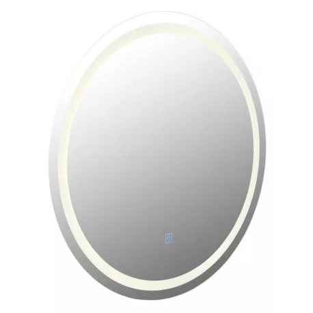 Globo 84033 Tükör, szatírozott üveg, műanyag, érintéses be/ki kapcsolás, dimmelhető, fokozatmentesen állítható érintéses dimmer, memória funkció, ø: 550mm, Mélység: 24mm, tartozék: LED 10W 230V, 210-803lm forrás, 100-600lm kimenet, 4000K