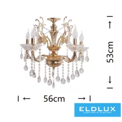 ELDLUX A12-O Kristály Csillár IP20