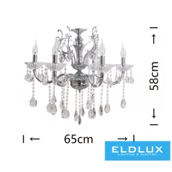 ELDLUX A18-A Kristály Csillár IP20