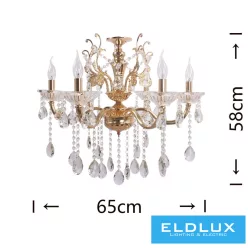 ELDLUX A18-O Kristály Csillár IP20