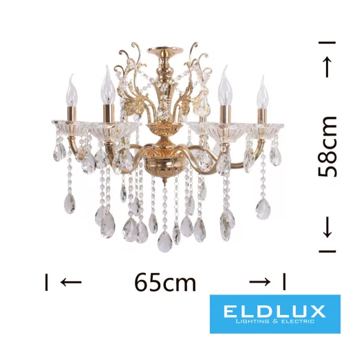 ELDLUX A18-O Kristály Csillár IP20